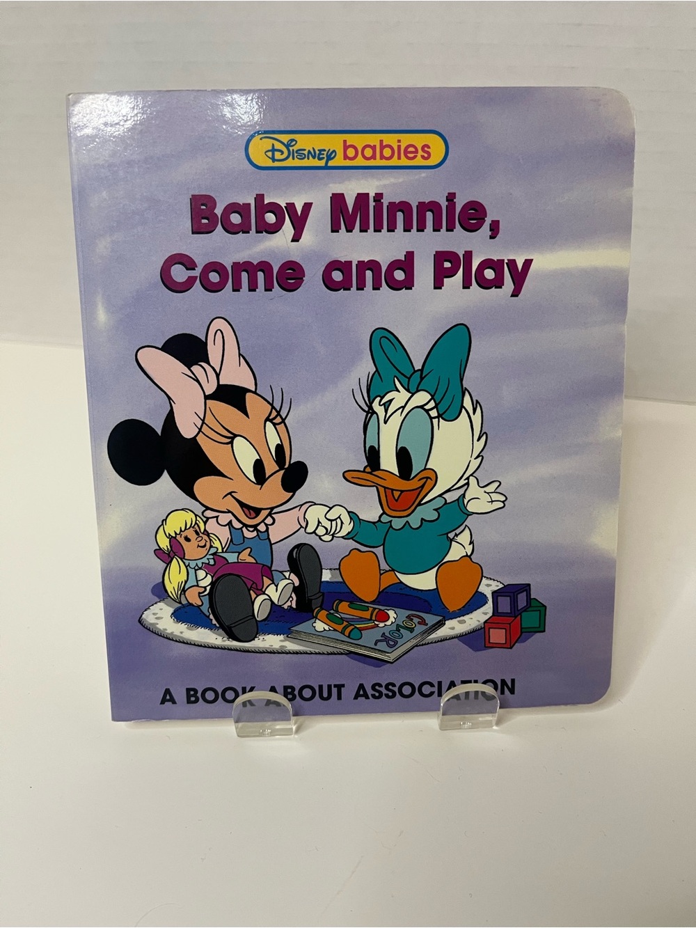 Vintage Disney Babies Grolier Board Books Baby Minnie, Come and Play